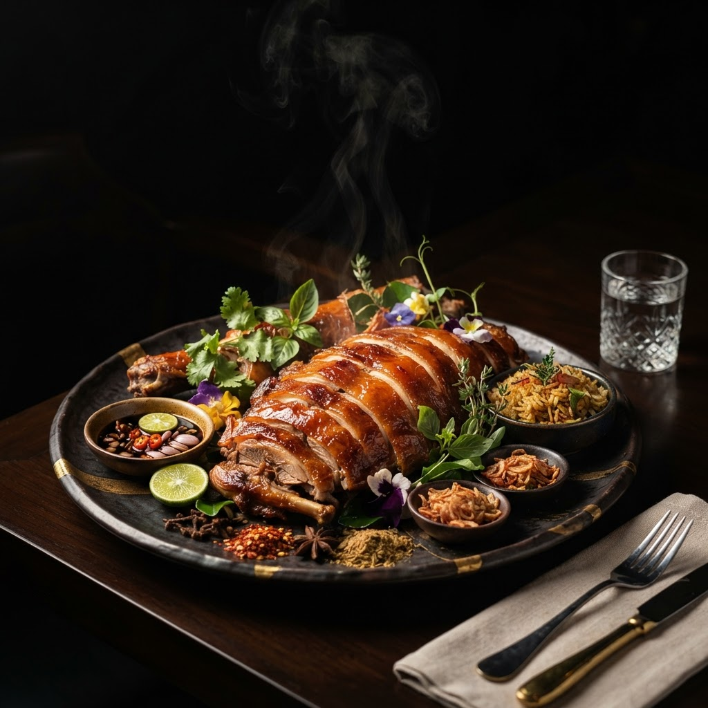 Sajian kambing guling premium Al-Barakah Aqiqah
